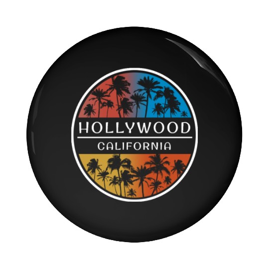 Hollywood California Stylish Vacation Souvenir Pin Buttons