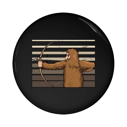Traditional Archery Bigfoot Archer Arrow Bow Pin Buttons