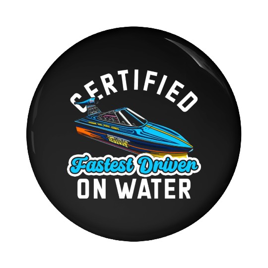 Drag Boat Racing Racer Speed Motor Boat Pin Buttons