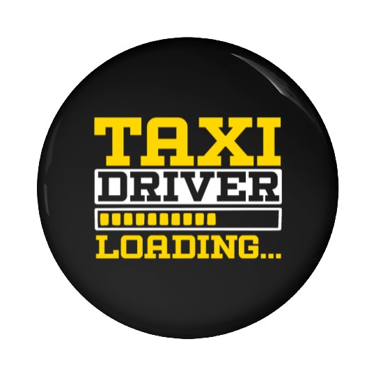 Taxi Driver Loading Taxicab Cab Driver Cabbie Pin Buttons