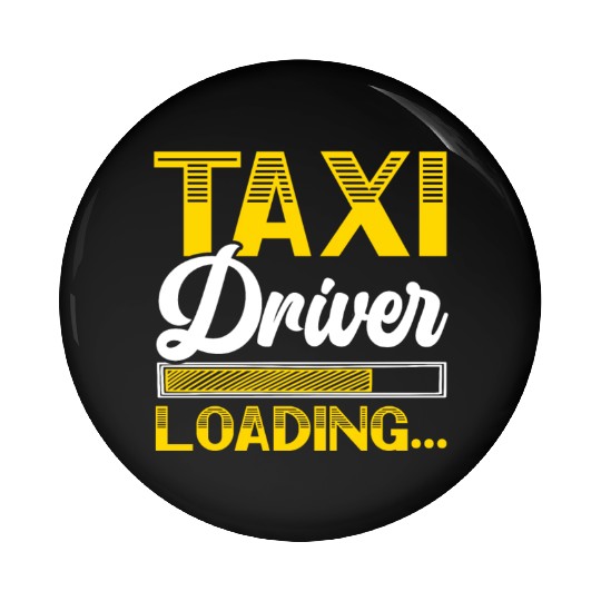 Taxi Driver Loading Taxicab Cab Driver Cabbie Pin Buttons