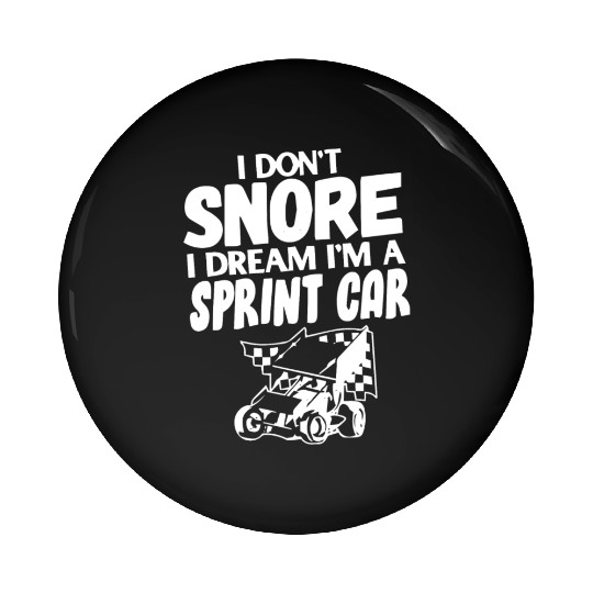 Sprint Car Racing, sprint car, dirt track racers Pin Buttons