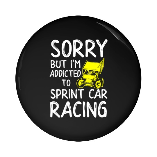 Sprint Car Racing, sprint car, dirt track racers Pin Buttons