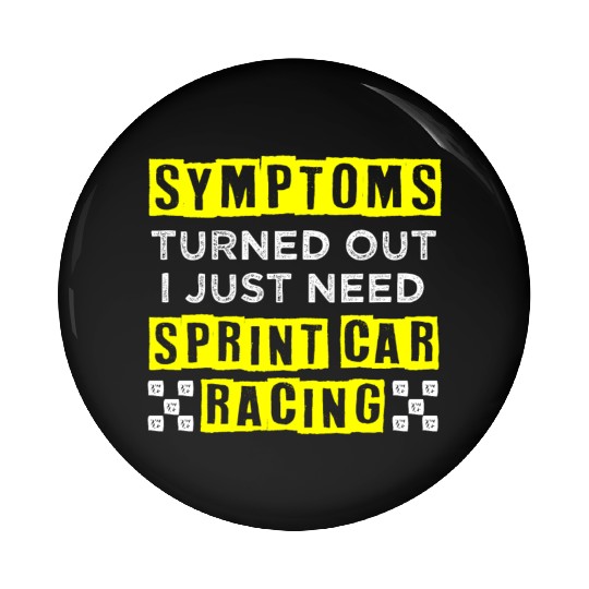 Sprint Car Racing, sprint car, dirt track racers Pin Buttons