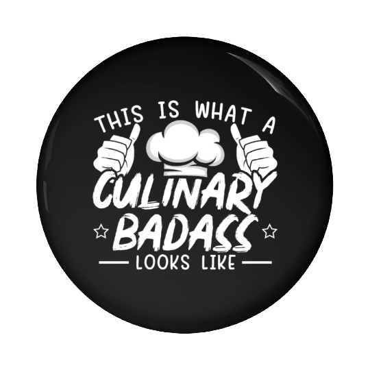 Culinary Gangster Pastry Chef Cooking Culinary Pin Buttons