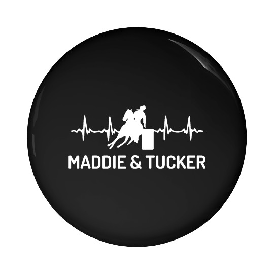 Barrel Racing Maddie And Tucker Pin Buttons