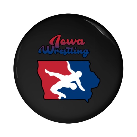 Iowa Wrestling Pin Buttons