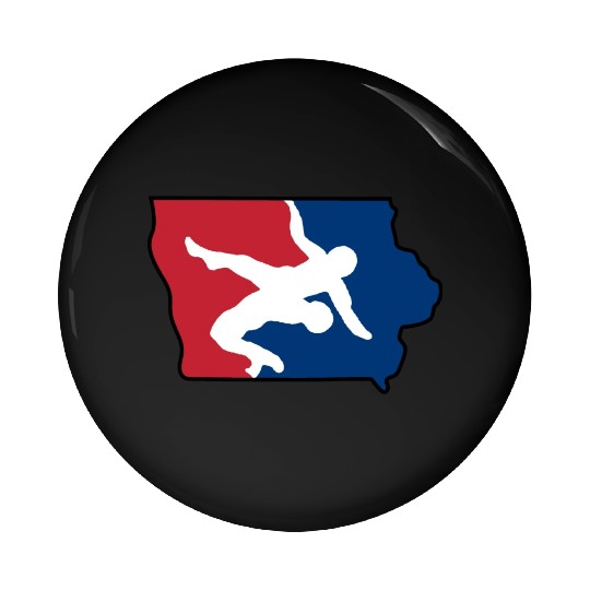 Iowa Wrestling Pin Buttons