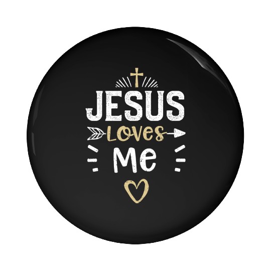 Jesus Loves Me - Jesus Pin Buttons