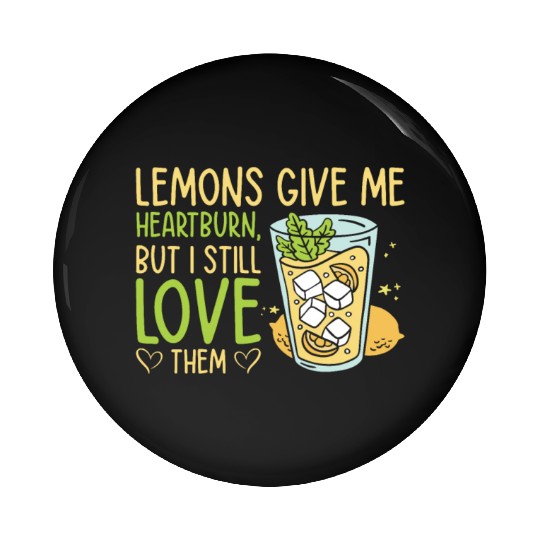 Lemon Fruit Lemonade Citrus Pin Buttons