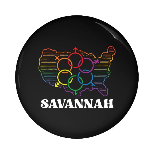 Savannah Pride Flag Pride Month LGBTQ Flag LGBT Co Pin Buttons