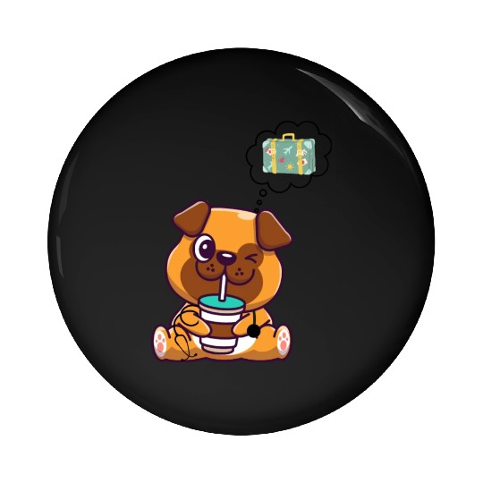 Dogtor Travel Coffee - Dog Lovers Pin Buttons
