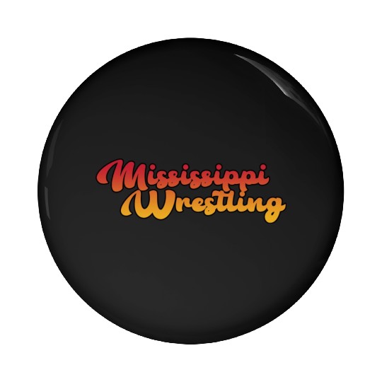 Mississippi Wrestling Pin Buttons