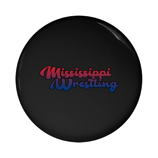 Mississippi Wrestling Pin Buttons