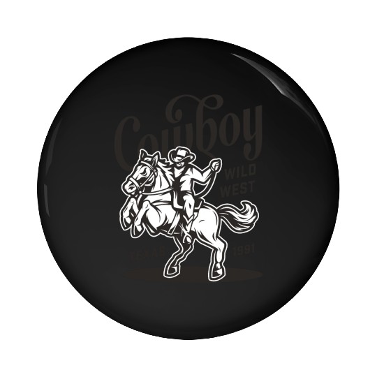 COWBOY WILD WEST TEXAS 1991 Pin Buttons