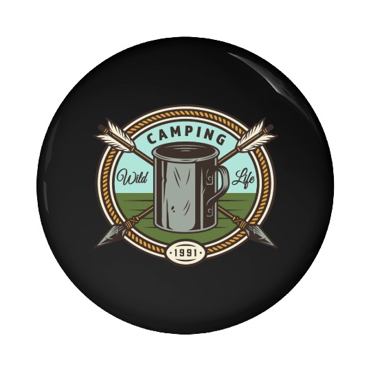 CAMPING WILD LIFE 1991 Pin Buttons