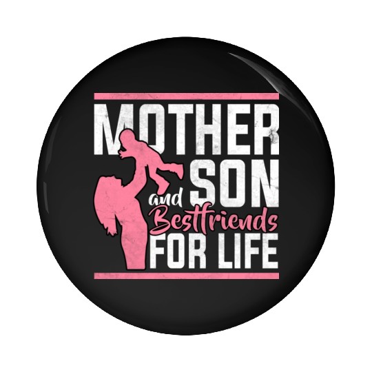 Mother And Son Pin Buttons
