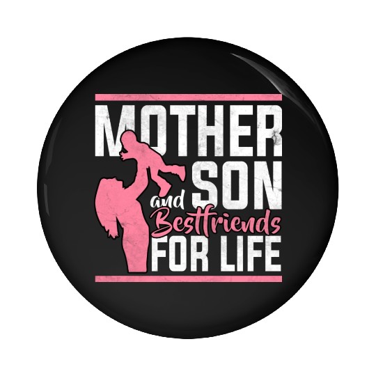 Mother And Son Pin Buttons
