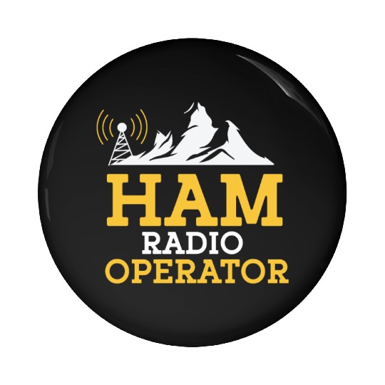 Ham Radio Operator Pin Buttons