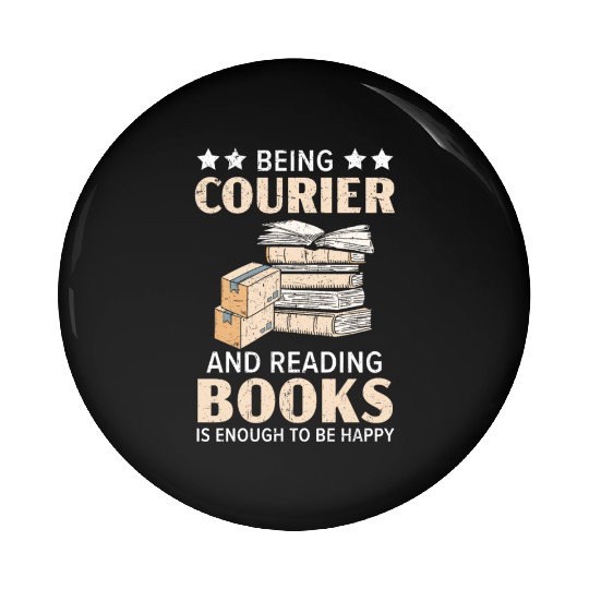 Postal Worker Mail Lady Delivery Book Lover Pin Buttons