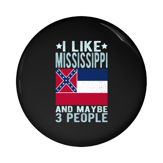 Mississippi Flag US State Pin Buttons