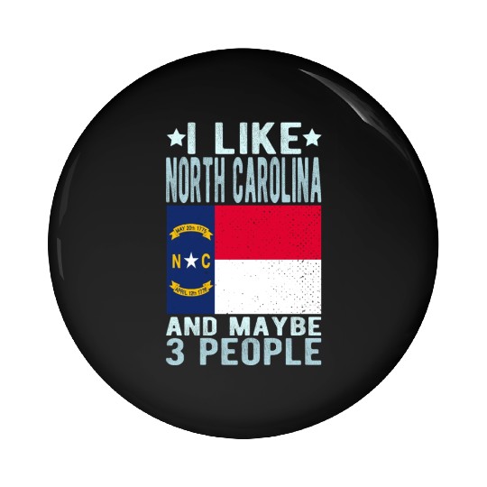 North Carolina Flag US State Pin Buttons