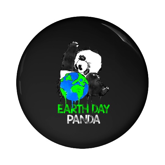 Earth Day Panda Pin Buttons