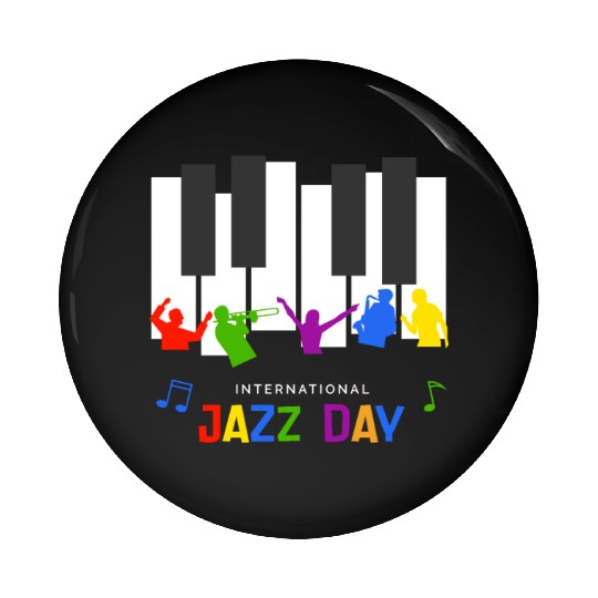 Jazz music improvisation festival Pin Buttons