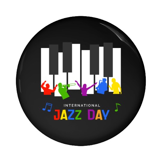 Jazz music improvisation festival Pin Buttons