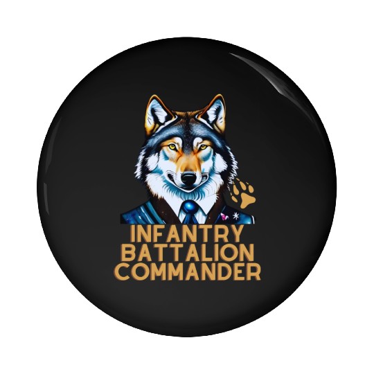 Wolf infantry battalion commander Pin Buttons