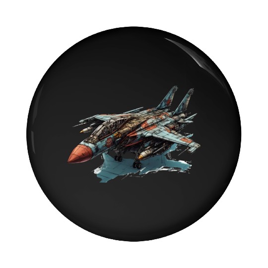 FIghter jet Pin Buttons