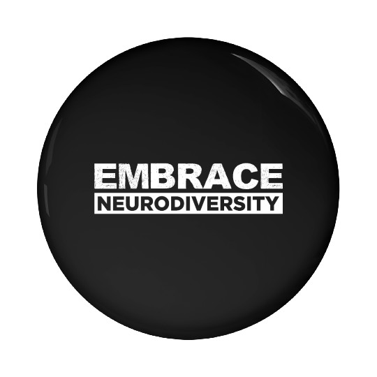 Neurodiversity Embrace ADHD Autism ASD Rainbow Pin Buttons