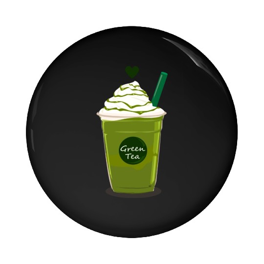 Green Tea Frappuccino Green Tea Latte Pin Buttons
