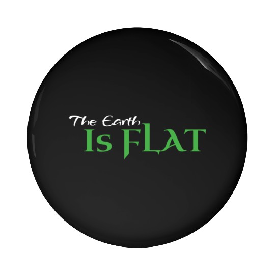 Flat Earth Green Pin Buttons