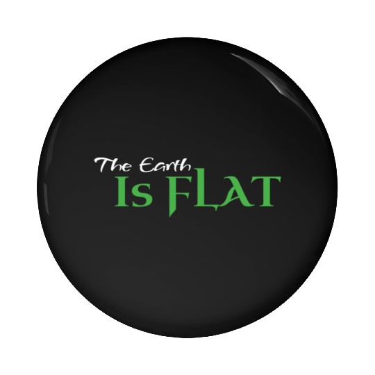 Flat Earth Green Pin Buttons