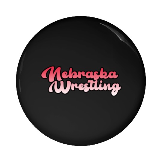 Nebraska Wrestling (State Colors) Pin Buttons