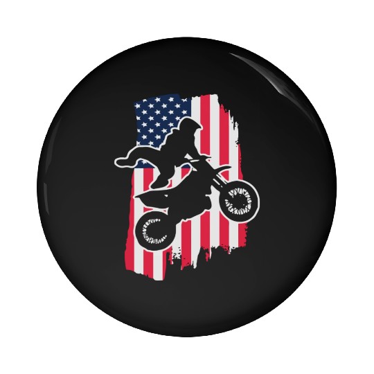 Dirt Bike USA Pin Buttons