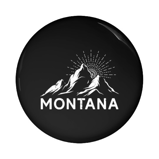 Montana Mountaineer Summit Climb Hiking Pin Buttons