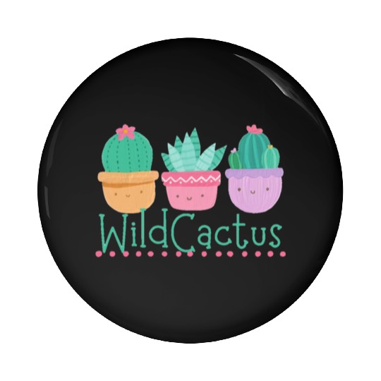 Wildflowers and cactus Pin Buttons