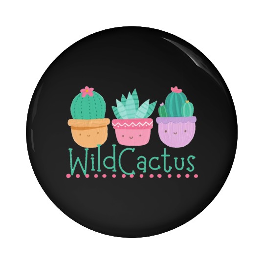 Wildflowers and cactus Pin Buttons