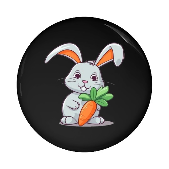 Rabbit Glasses Boys Girls Kids Easter Day Carrot Pin Buttons