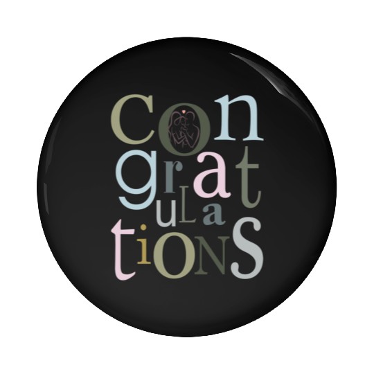 congratulations newborn baby Pin Buttons