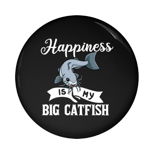 Catfish Fishing Gift Flathead Catfishing girl Pin Buttons