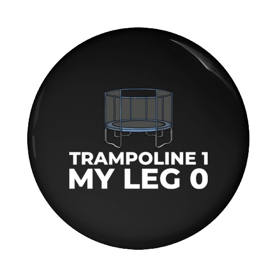 Trampoline Gymnastics Indoor My Leg aesthetic Pin Buttons