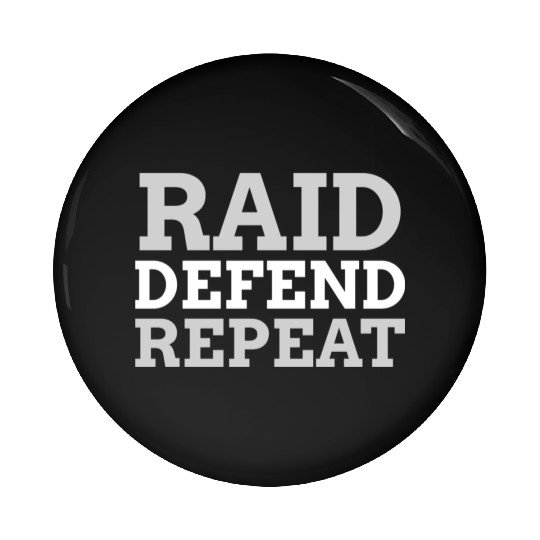 Raid Defend Repeat | Kabaddi Sport Pin Buttons