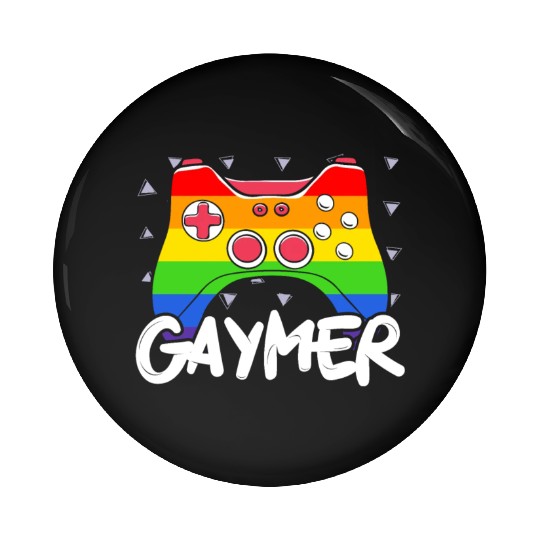 Gaymer Video Game Rainbow Pride Month LGBTQ Gay Pin Buttons