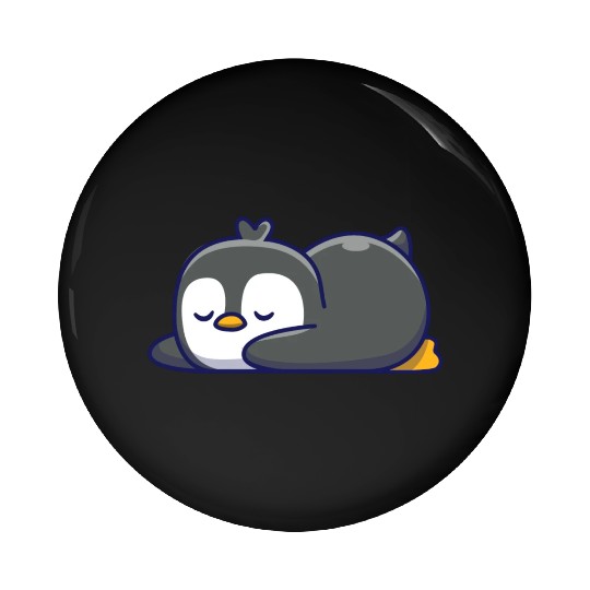 Cute Penguin Sleeping Pin Buttons