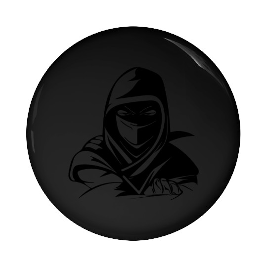 Weight Training Style Ninja Athlete Warrior Pin Buttons