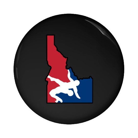 Idaho Wrestling (USA Colors) Pin Buttons