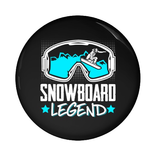Snowboarding Snowboard Legend Pin Buttons
